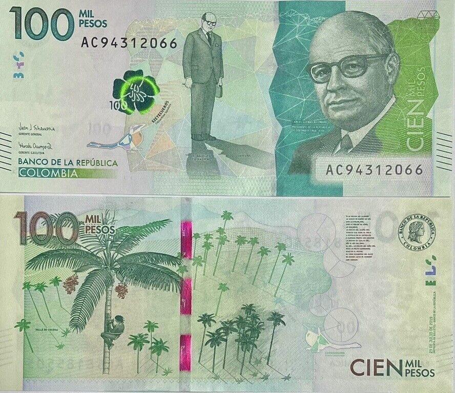 Colombia 100000 Pesos 2019 P 463 UNC