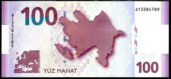 Azerbaijan 100 Manat 2005 P 30 Gem UNC