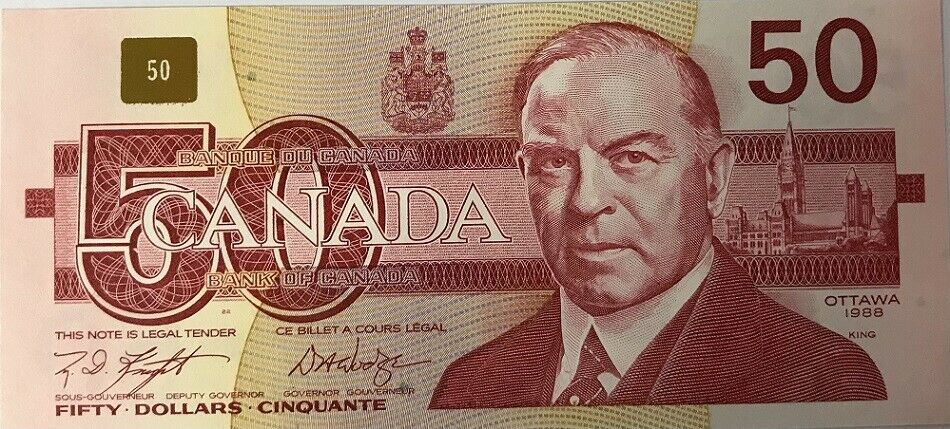 Canada 50 Dollars 1988 P 98 d UNC