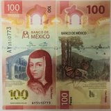 Mexico 100 Pesos 2021 / 2021 P 131 New Date Polymer UNC