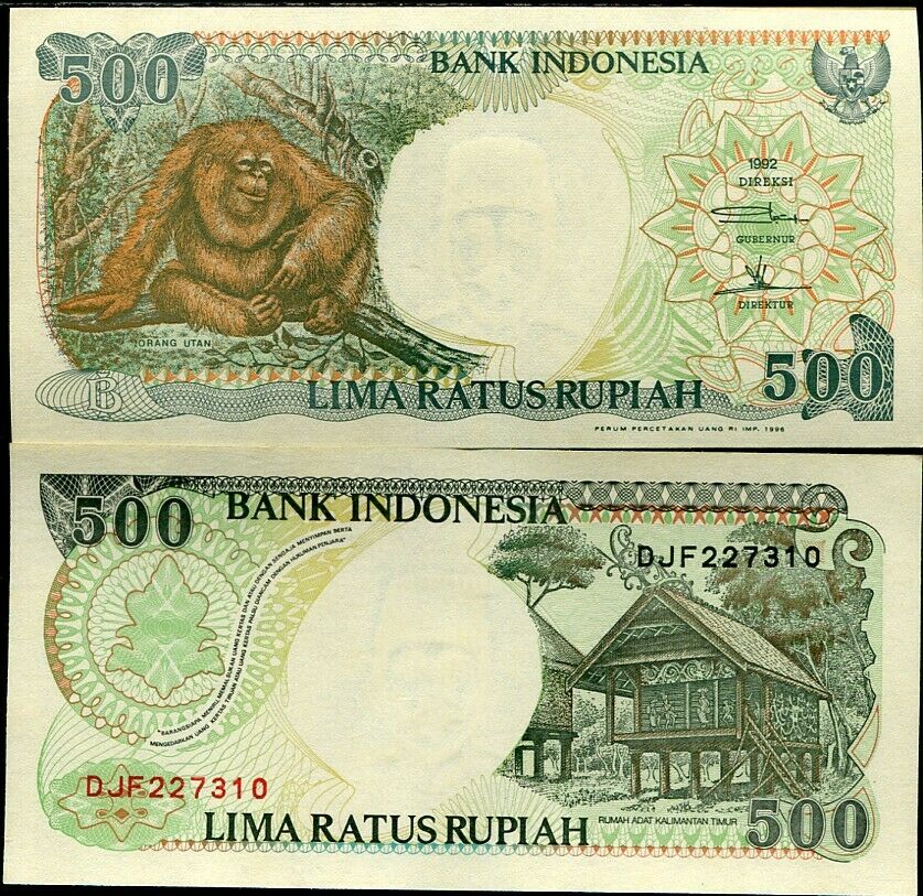 INDONESIA 500 RUPIAH 1992/1996 P 128 UNC