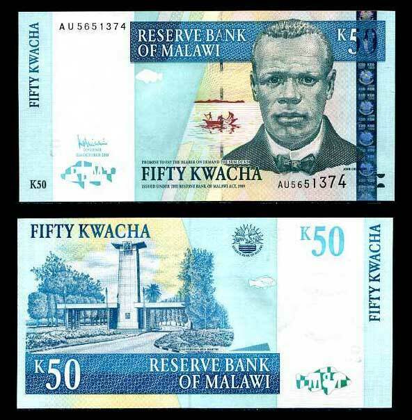 MALAWI 50 KWACHA 2005 P 45 UNC