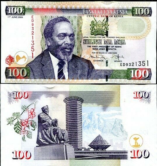 Kenya 100 Shillings 2009 P 48 UNC