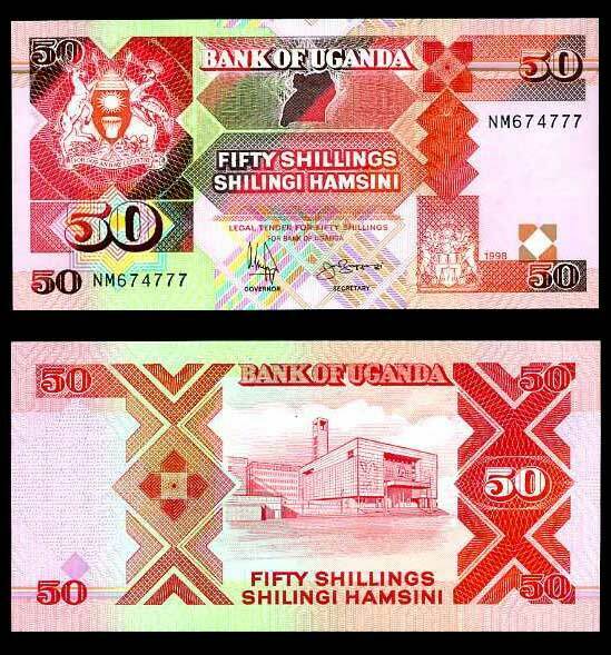 UGANDA 50 SHILLING 1998 P 30 UNC