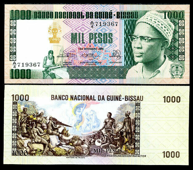 Guinea Bissau 1000 Pesos 1978 P 8 UNC