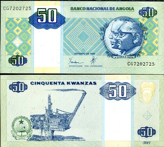 Angola 50 Kwanzas 1999 P 146 UNC