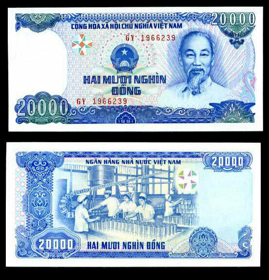 Vietnam 20000 Dong 1991/1993 P 110 UNC – NotesHOBBY