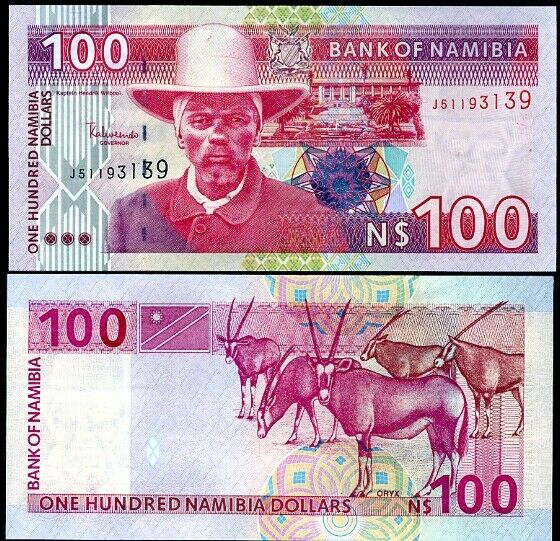 NAMIBIA 100 DOLLARS ND 2003 P 9A UNC
