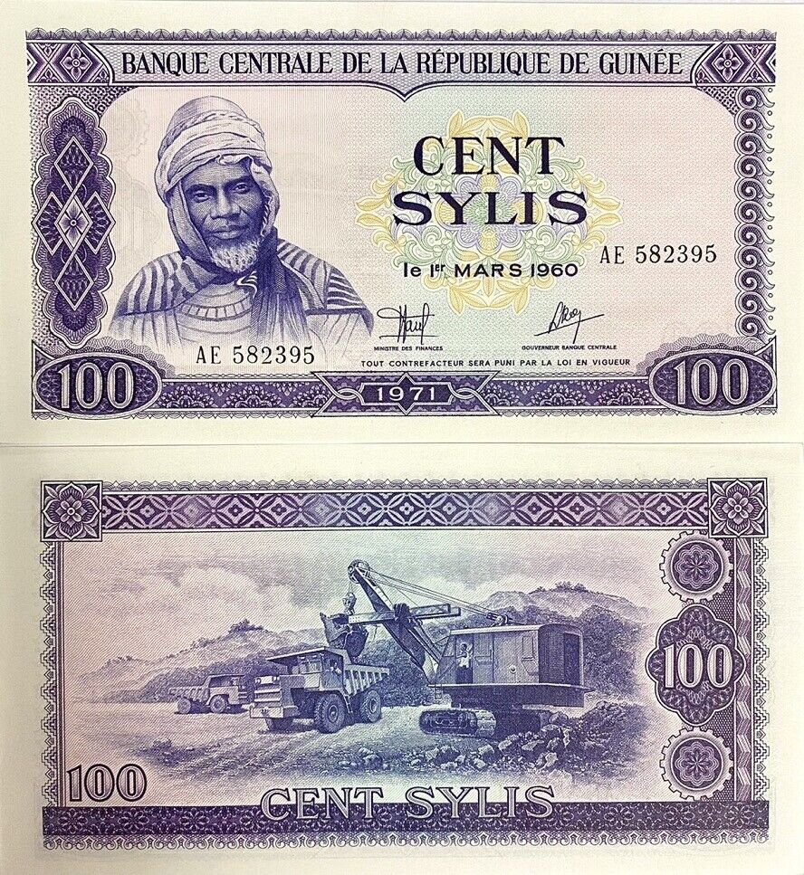 Guinea 100 Sylis 1971 P 19 UNC