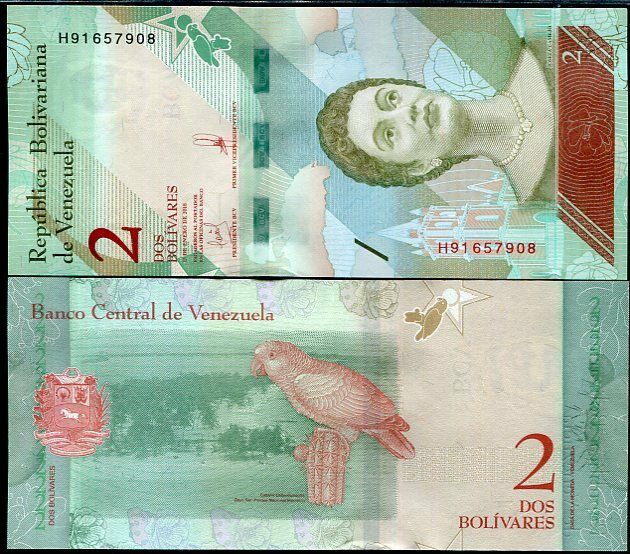 Venezuela 2 Bolivares 2018 P 101 UNC