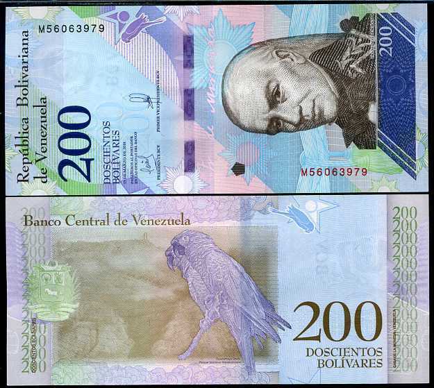 Venezuela 200 Bolivares 2018 P 107 UNC