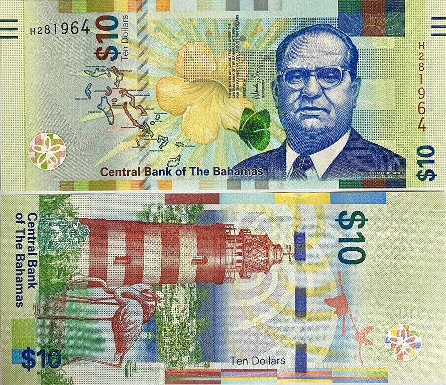 Bahamas 10 Dollars 2016 P 79 a UNC