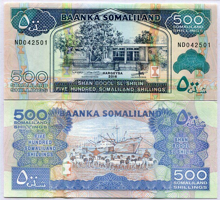 Somaliland 500 Shillings 2016 P 6 UNC