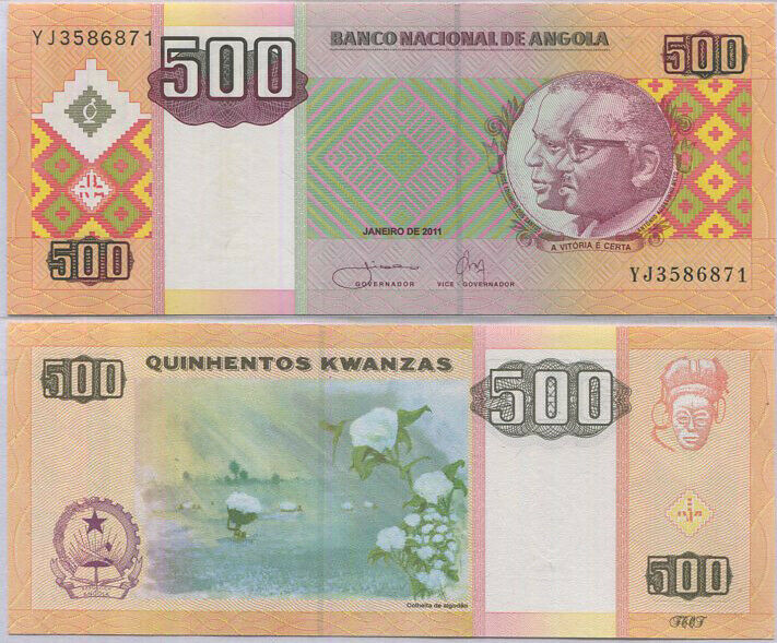 Angola 500 Kwanzas 2011 P 149 b UNC