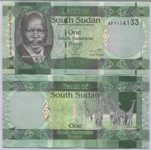 SOUTH SUDAN 1 POUND ND 2011 P 5 UNC